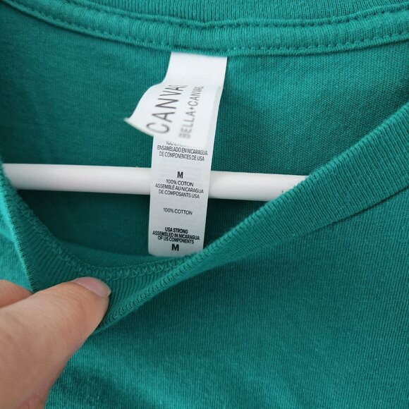 Bundle of Bella + Canvas Basic Green, White, Cream Unisex T-Shirts Tees - Size M - Picture 3 of 7